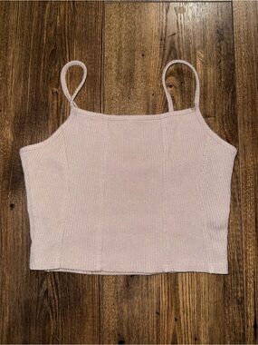 Garage Women’s Ribbed Spaghetti Strap Tank Tan Size XS